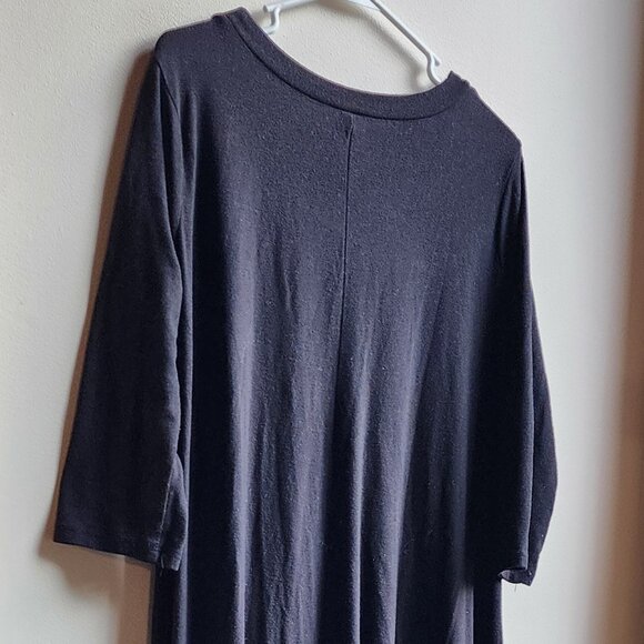 Zenana Premium Black Angled Long Tunic Jersey Size Large - Picture 11 of 16